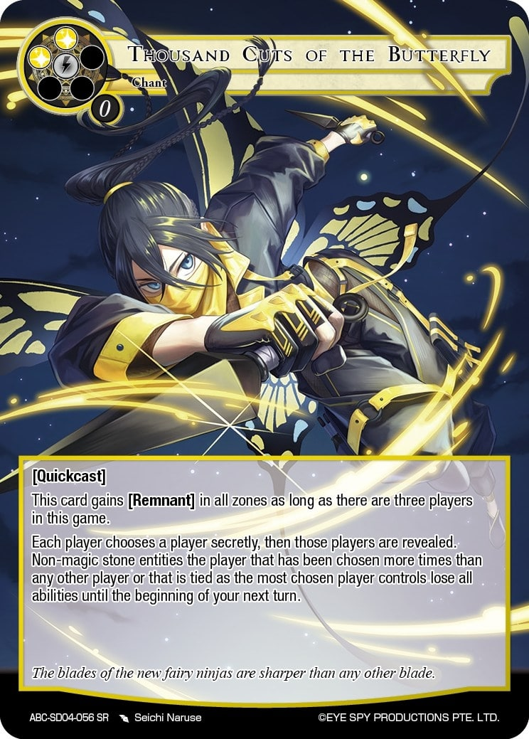 Thousand Cuts of the Butterfly