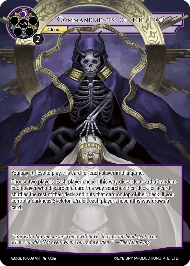 Commandments of the Lich