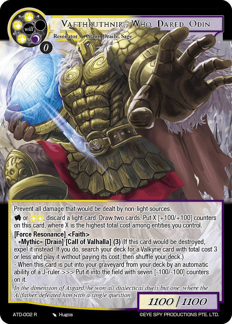 Vafthruthnir, Who Dared Odin