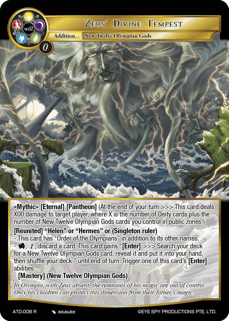 Zeus' Divine Tempest