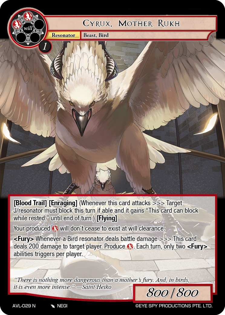 Cyrux, Mother Rukh