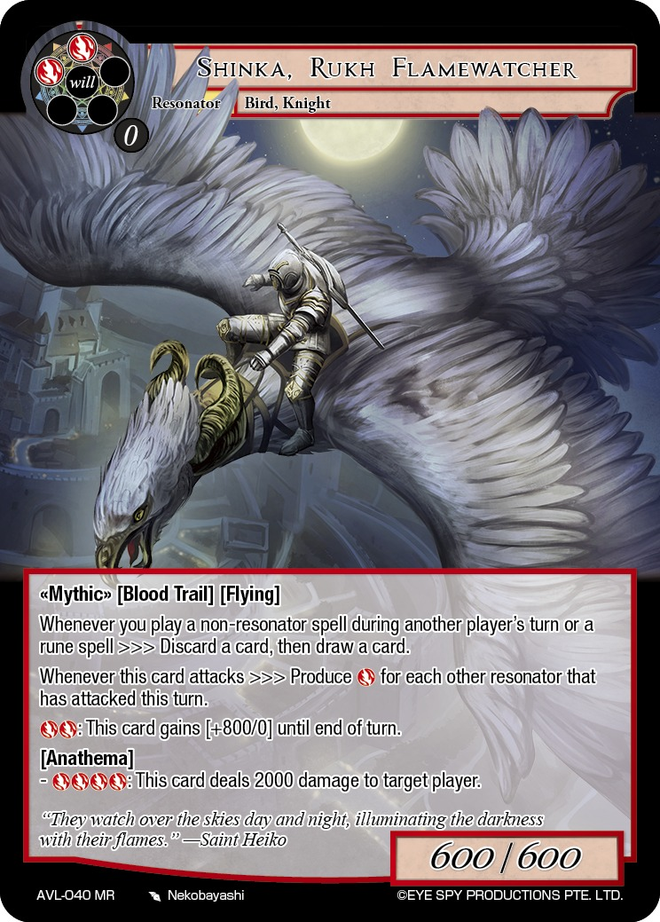 Shinka, Rukh Flamewatcher