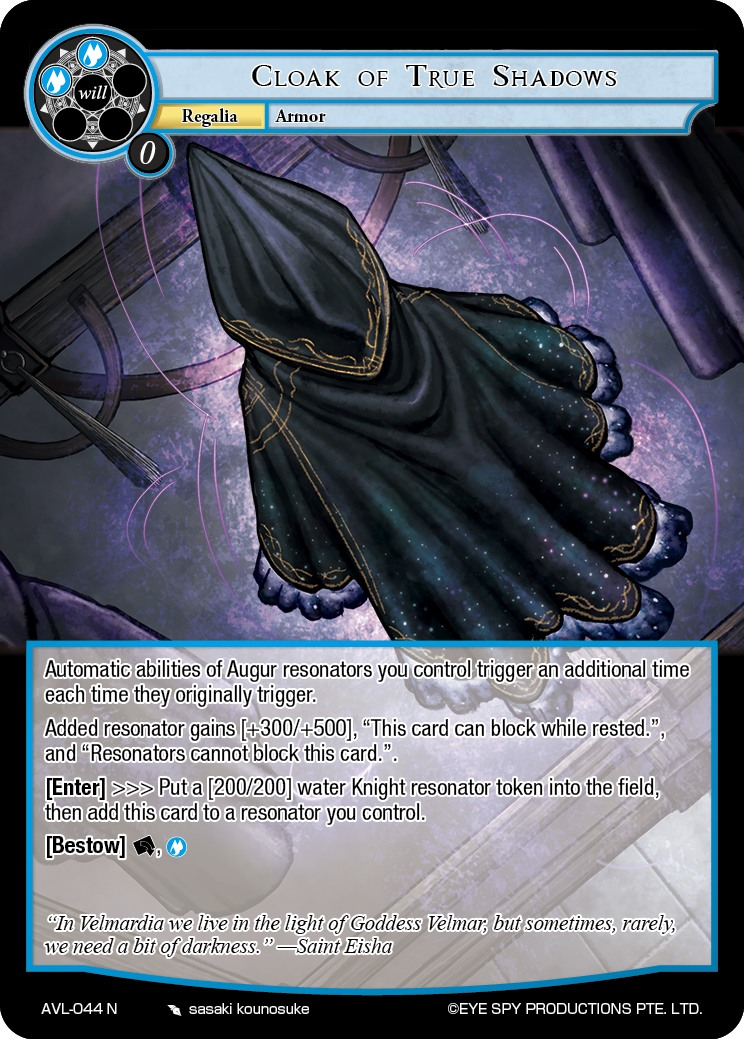 Cloak of True Shadows