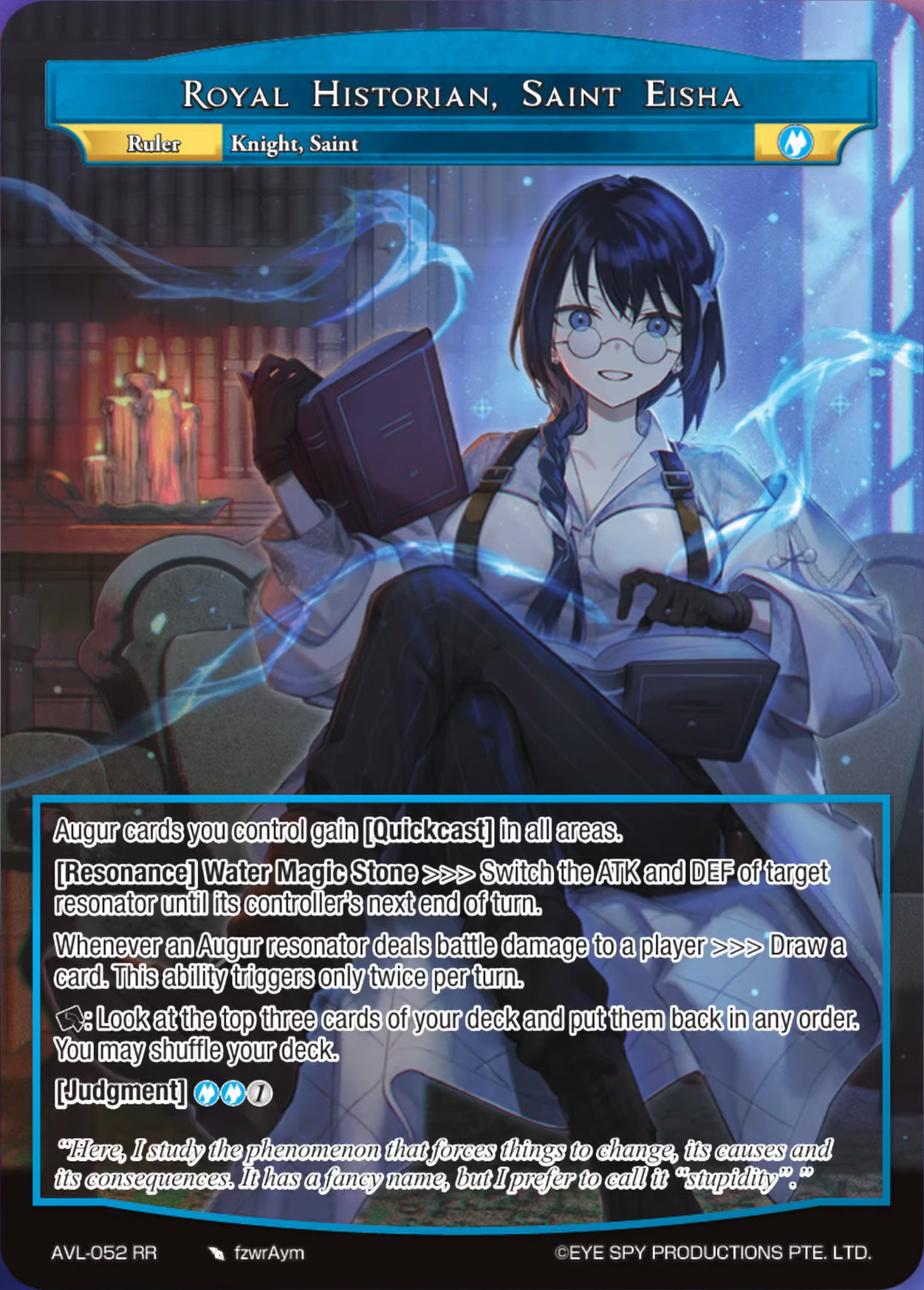 Royal Historian, Saint Eisha