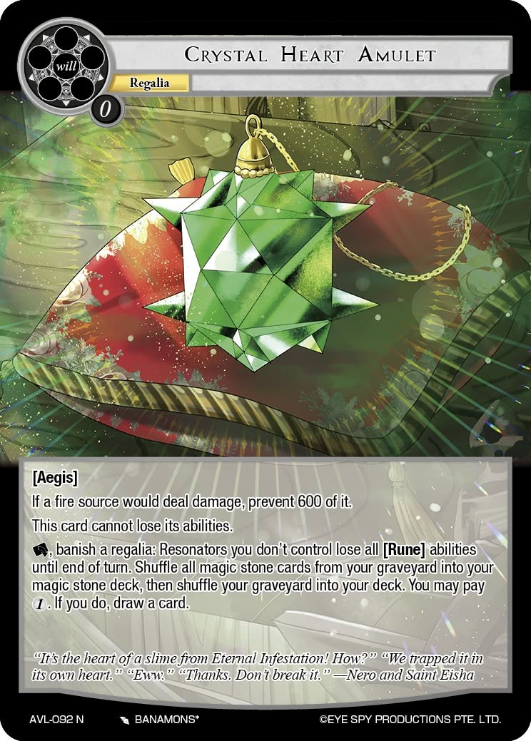 Crystal Heart Amulet