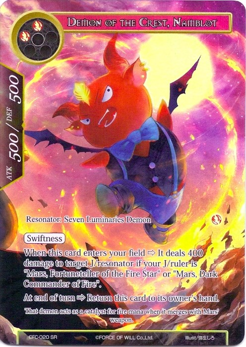 Demon of the Crest, Namblot