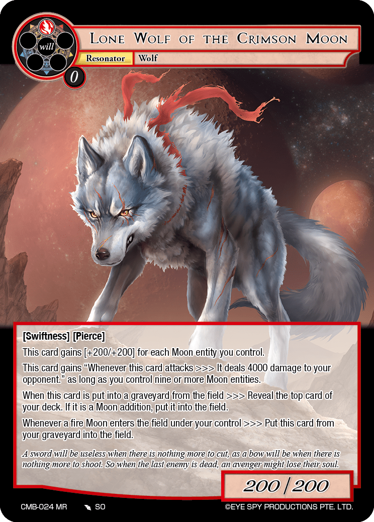 Lone Wolf of the Crimson Moon