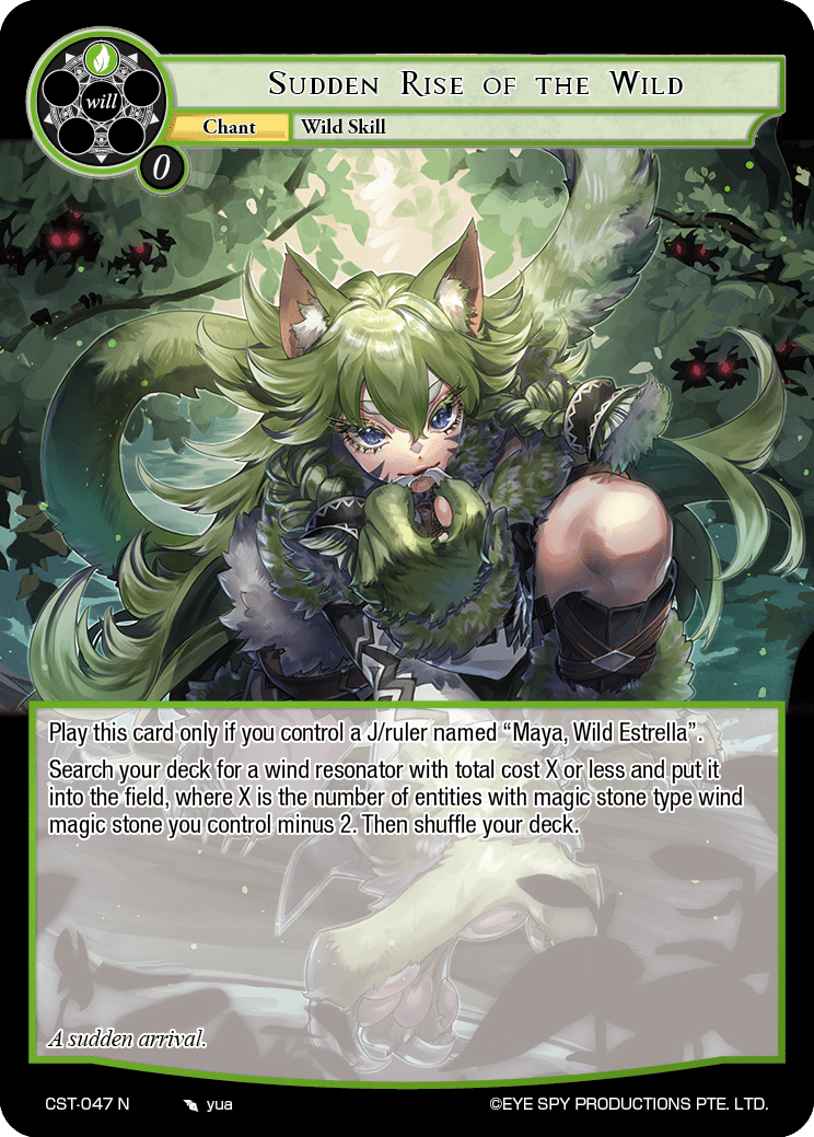 Sudden Rise of the Wild