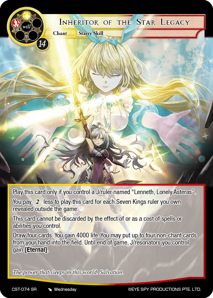 Inheritor of the Star Legacy