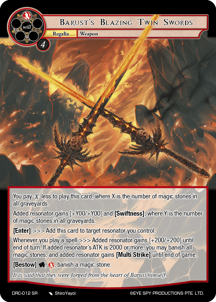 Barust's Blazing Twin Swords