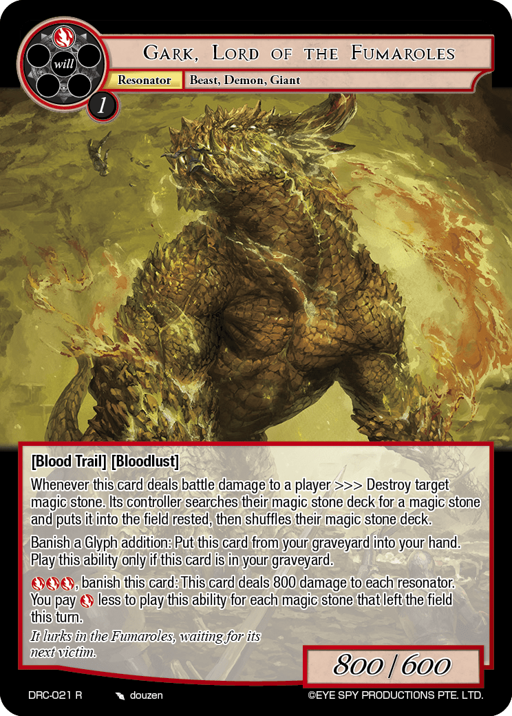 Gark, Lord of the Fumaroles