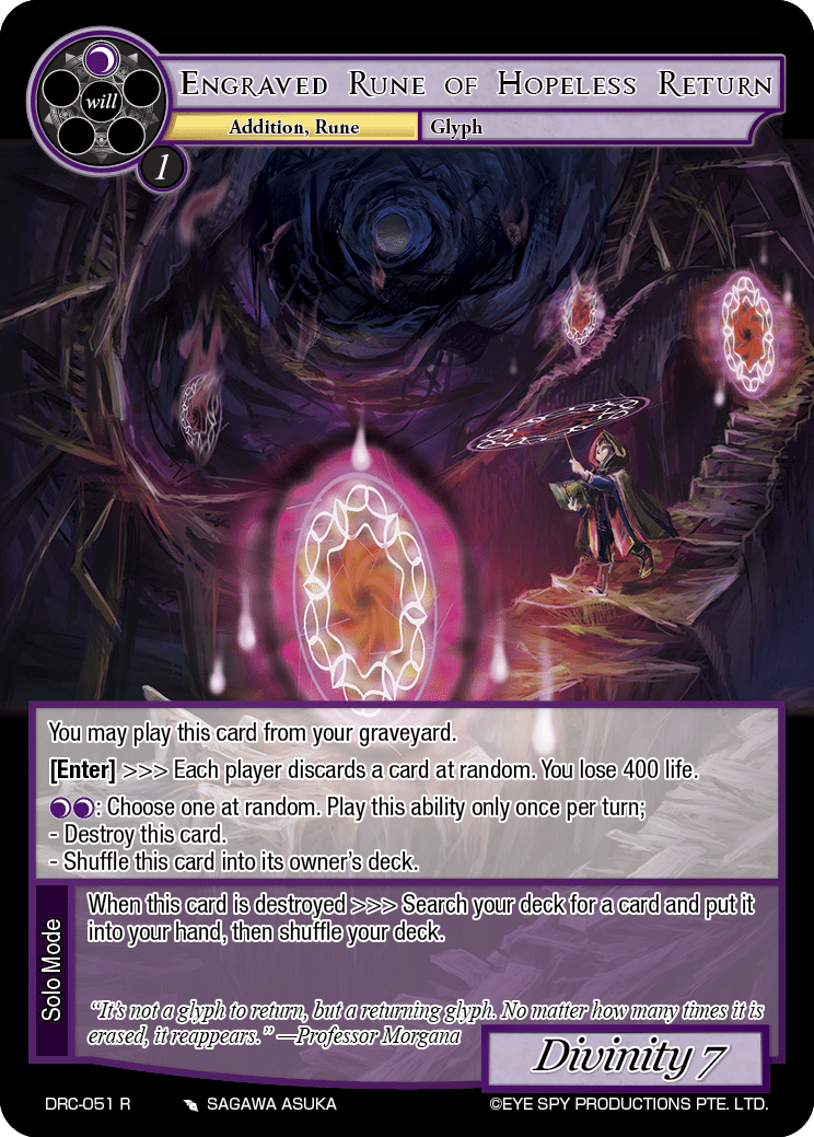 Engraved Rune of Hopeless Return