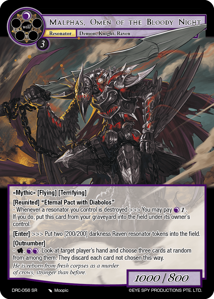 Malphas, Omen of the Bloody Night