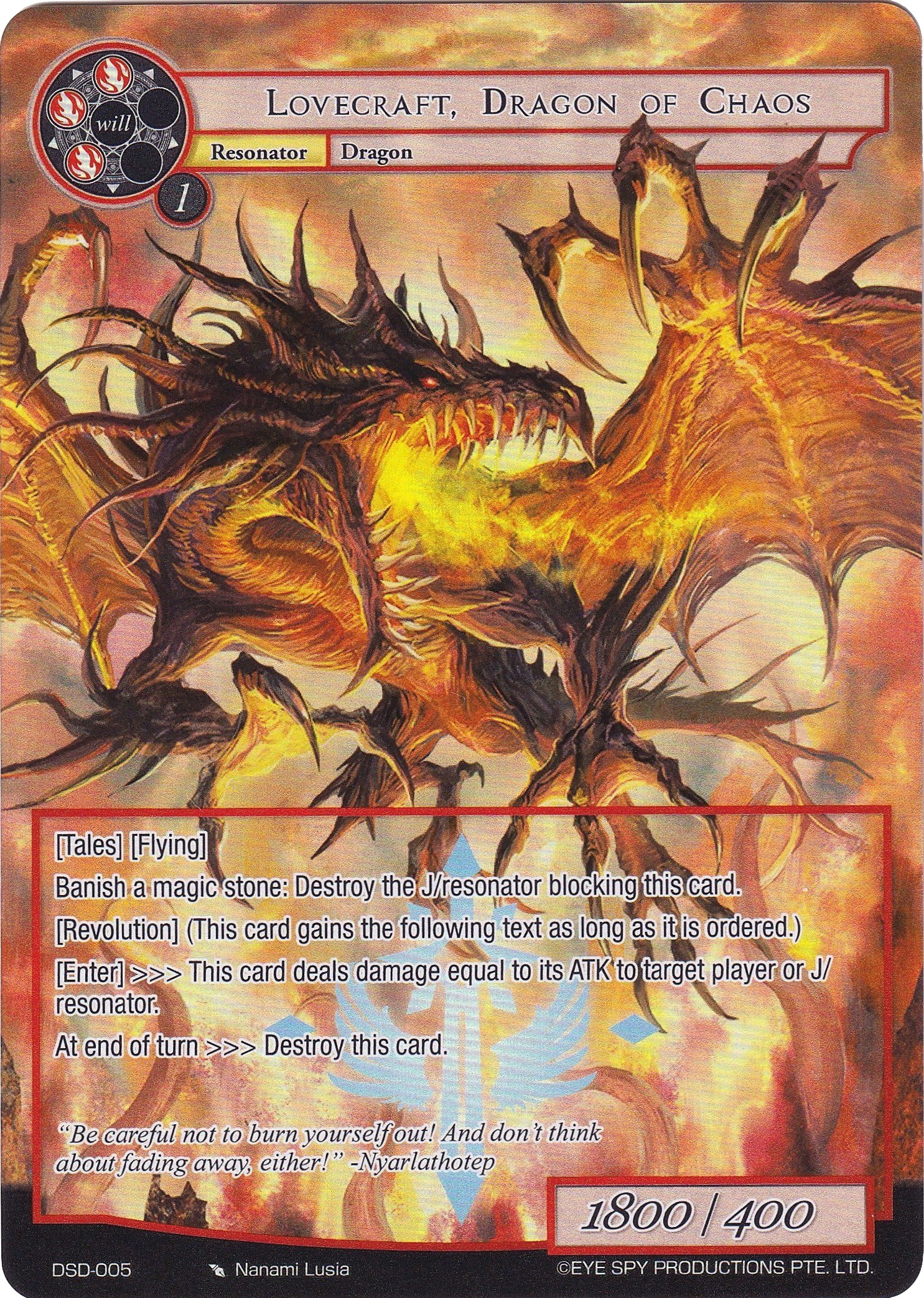 Lovecraft, Dragon of Chaos