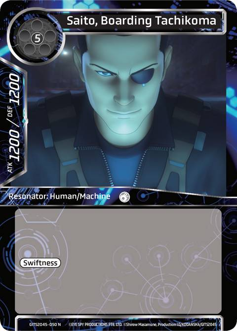 Saito, Boarding Tachikoma
