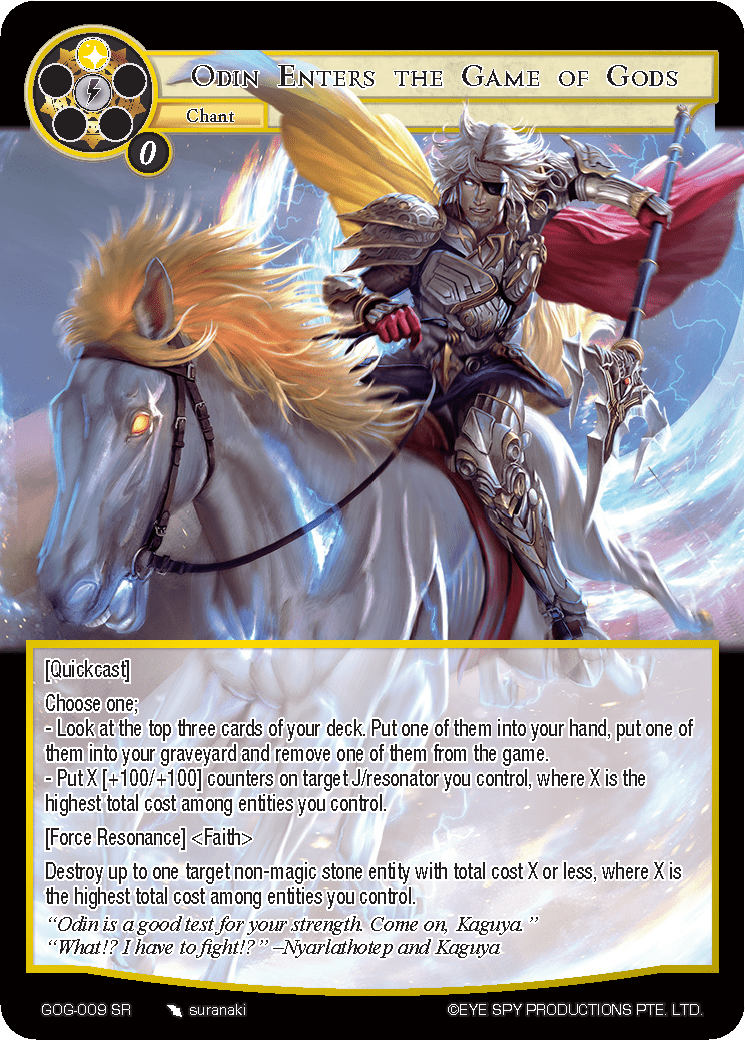 Odin Enters the Game of Gods