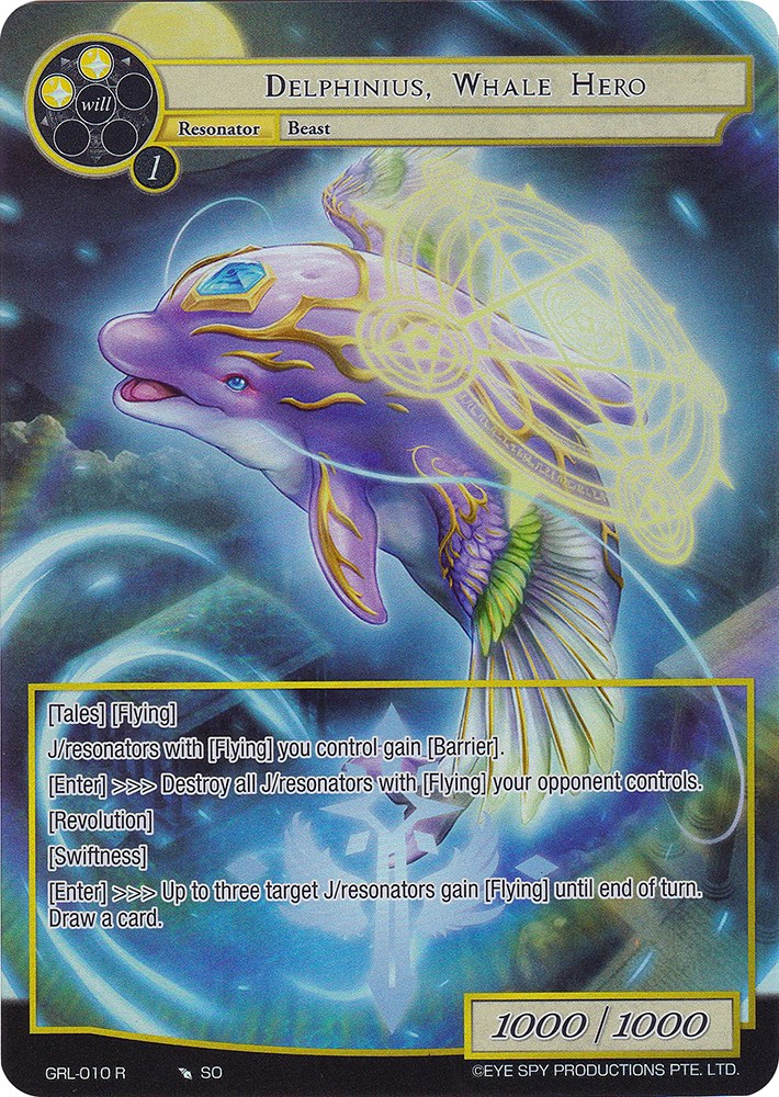 Delphinius, Whale Hero