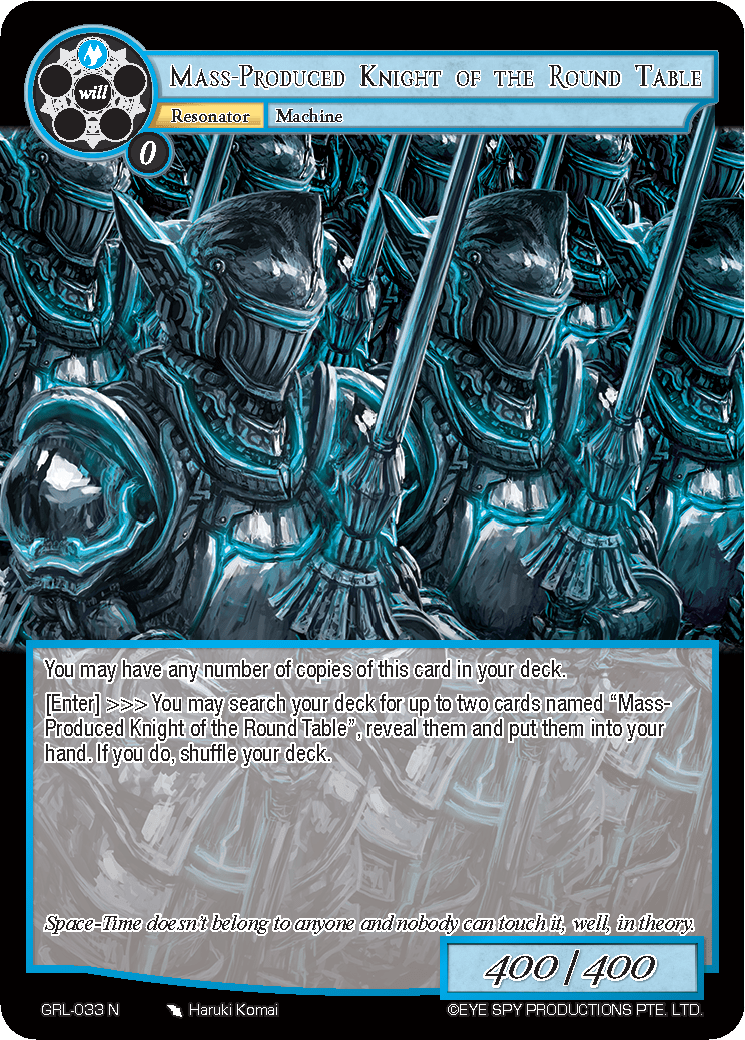 Mass-Produced Knight of the Round Table