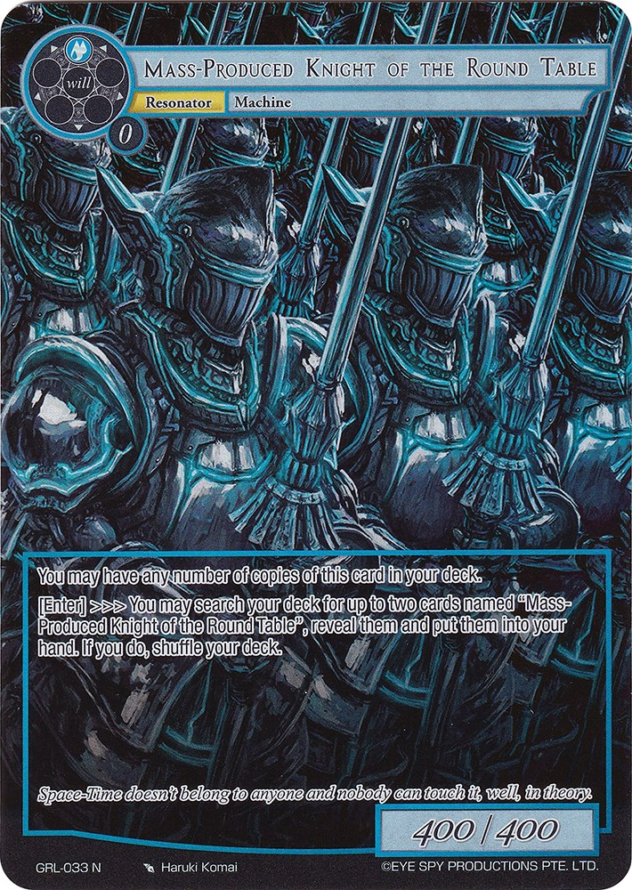 Mass-Produced Knight of the Round Table