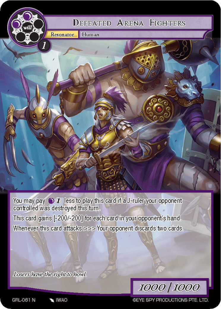 Defeated Arena Fighters