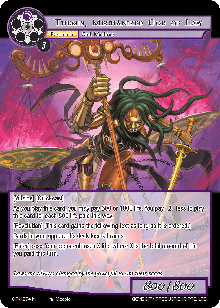 Themis, Mechanized God of Law