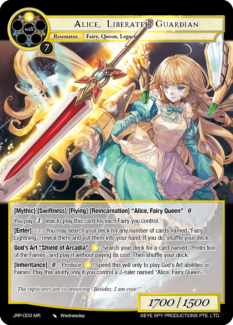 Alice, Liberated Guardian