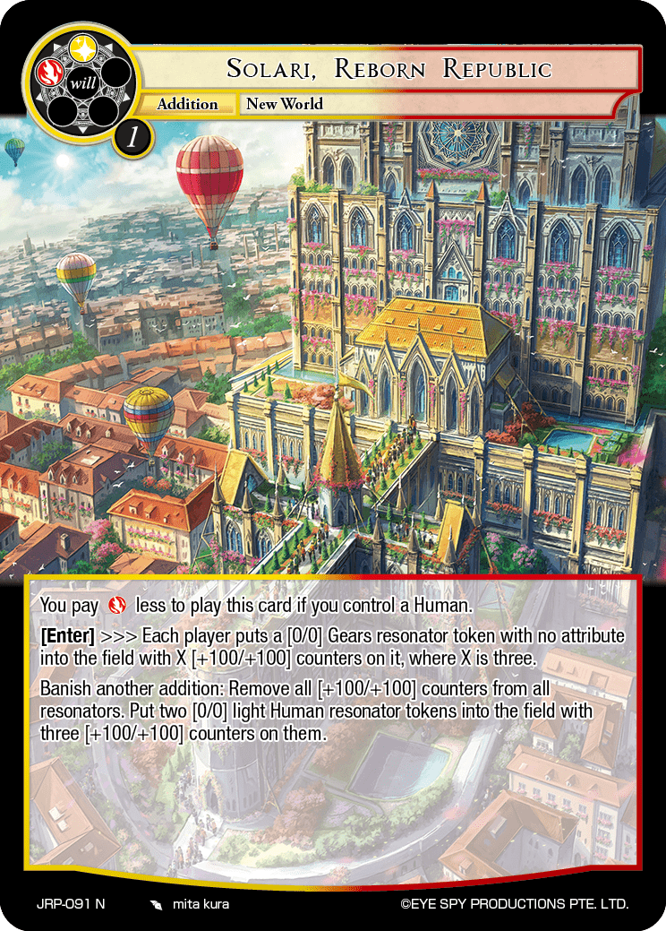 Solari, Reborn Republic