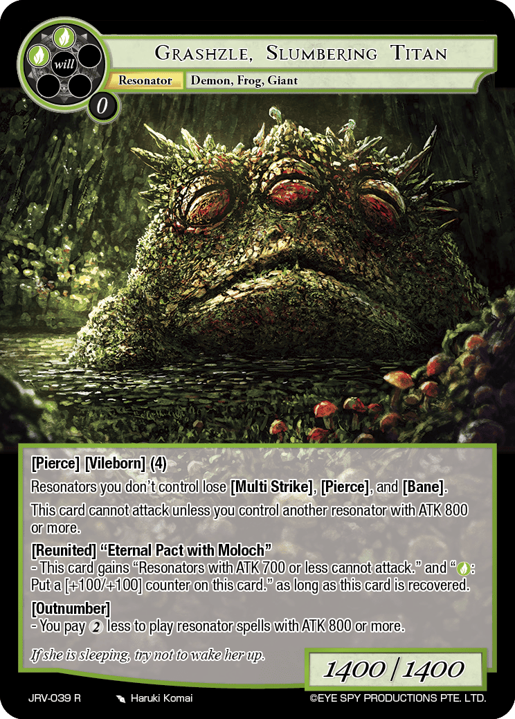 Grashzle, Slumbering Titan