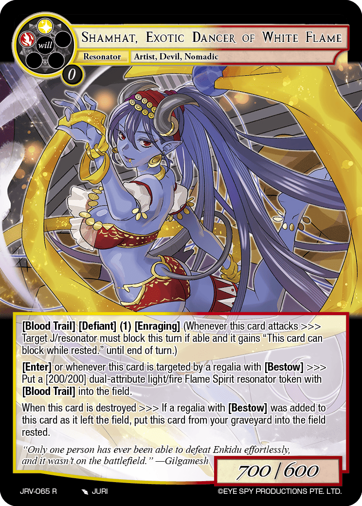 Shamhat, Exotic Dancer of White Flame