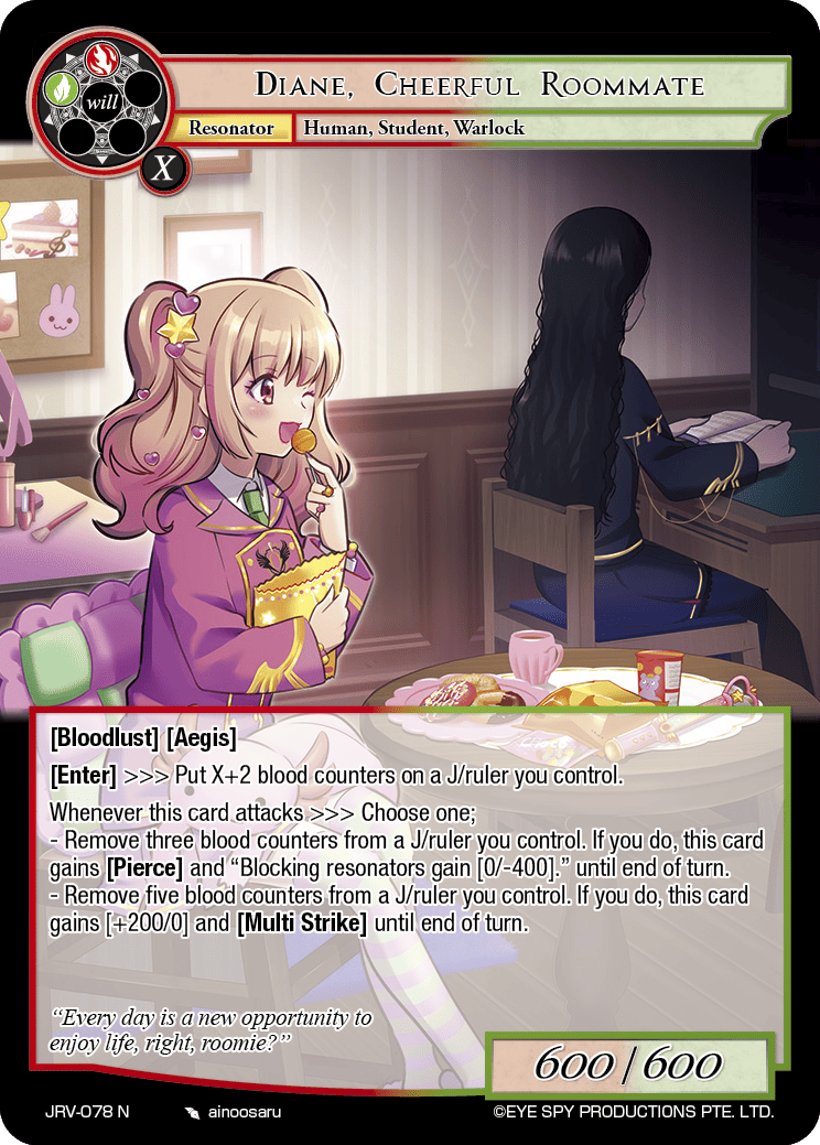Diane, Cheerful Roommate