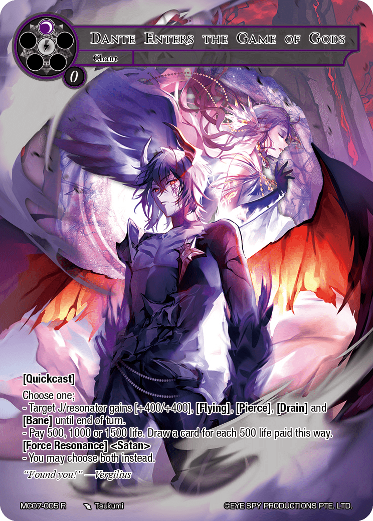 Dante Enters the Game of Gods