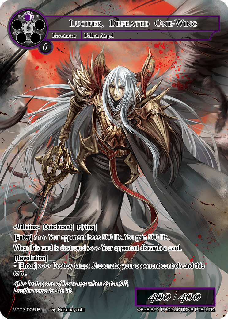 Lucifer, Defeated One-Wing