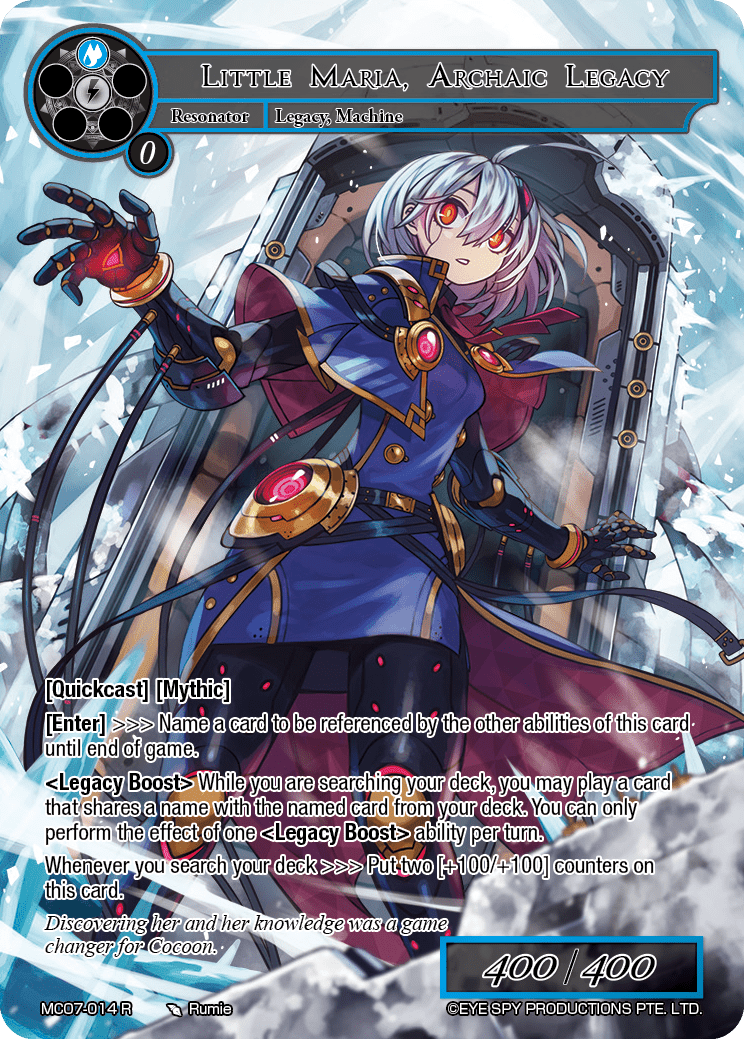 Little Maria, Archaic Legacy