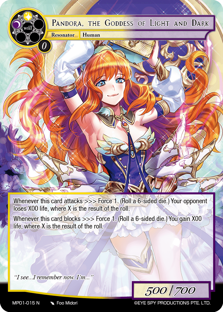 Pandora, the Goddess of Light and Dark