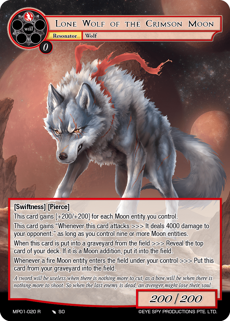 Lone Wolf of the Crimson Moon