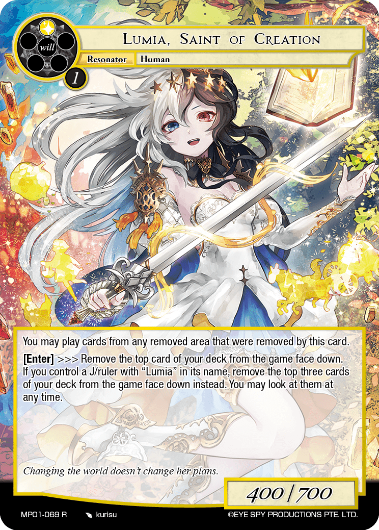 Lumia, Saint of Creation