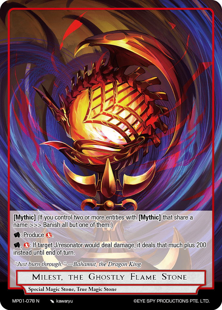 Milest, the Ghostly Flame Stone