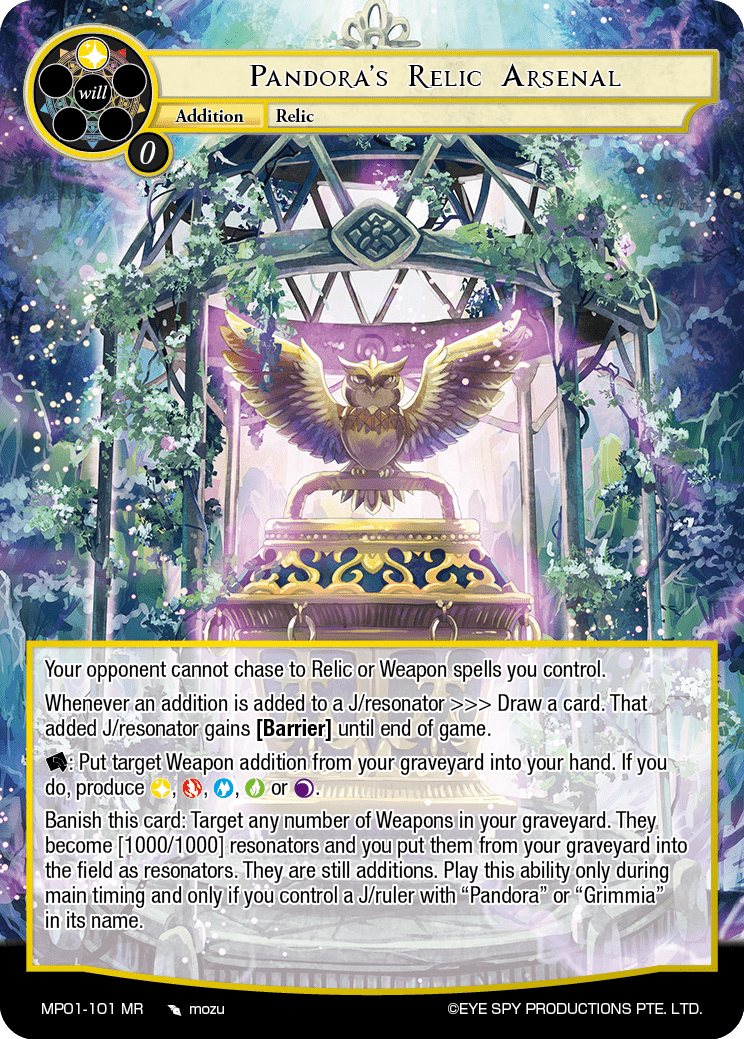 Pandora's Relic Arsenal