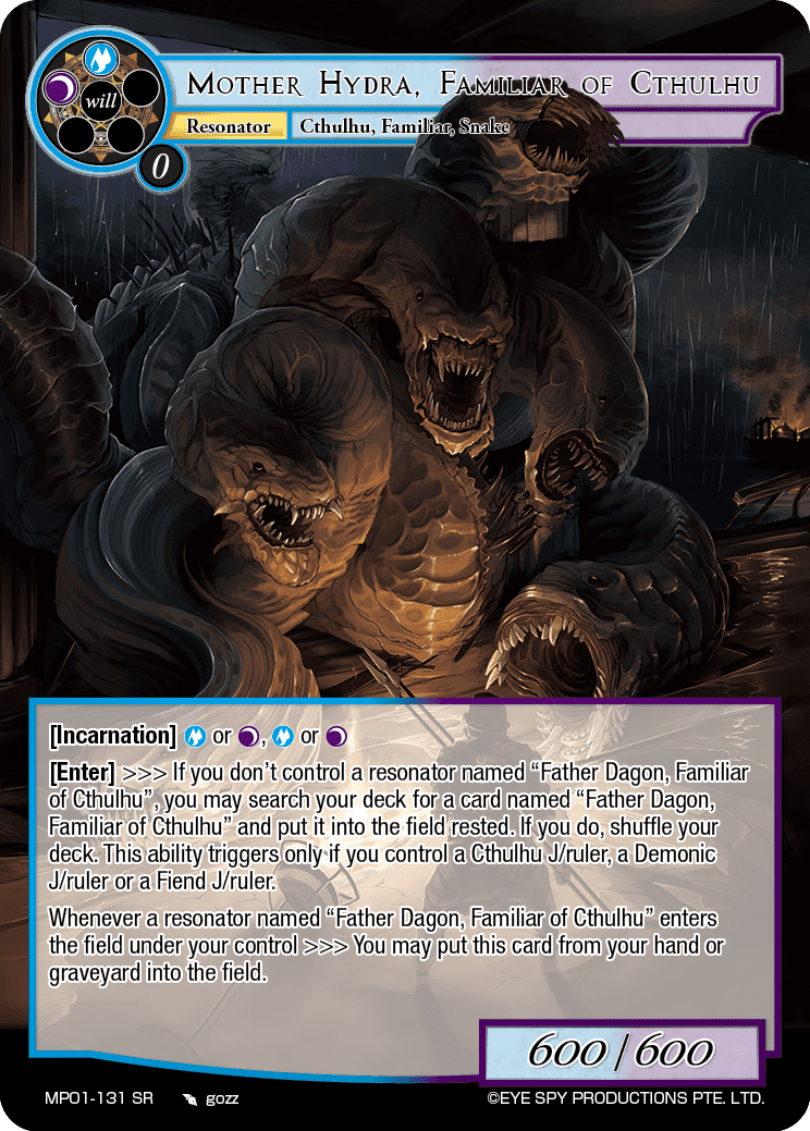 Mother Hydra, Familiar of Cthulhu