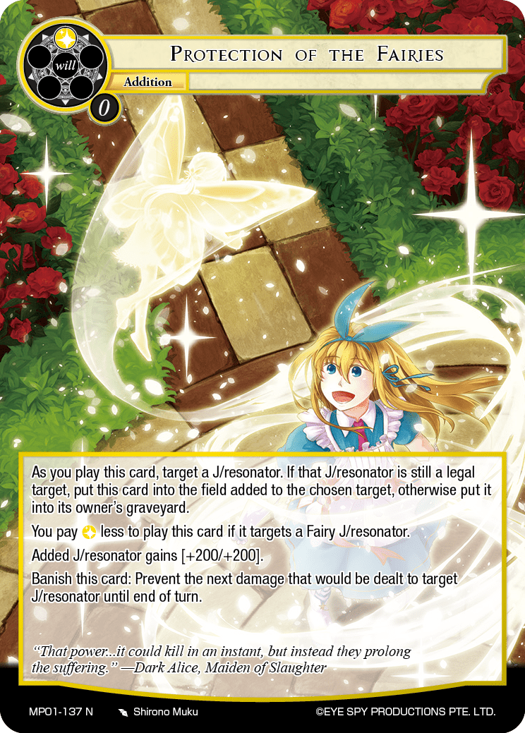 Protection of the Fairies