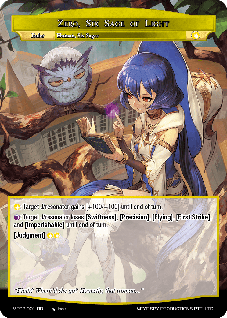 Zero, Six Sage of Light