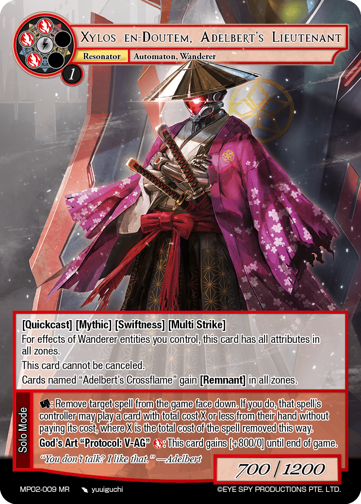 Xylos en-Doutem, Adelbert's Lieutenant