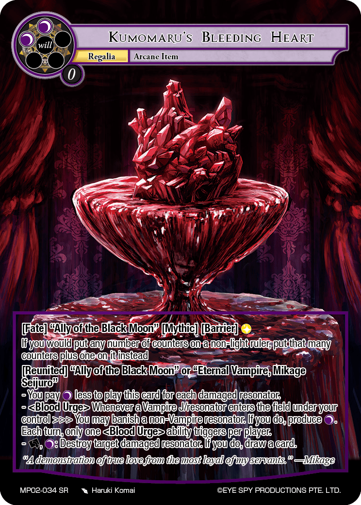 Kumomaru's Bleeding Heart