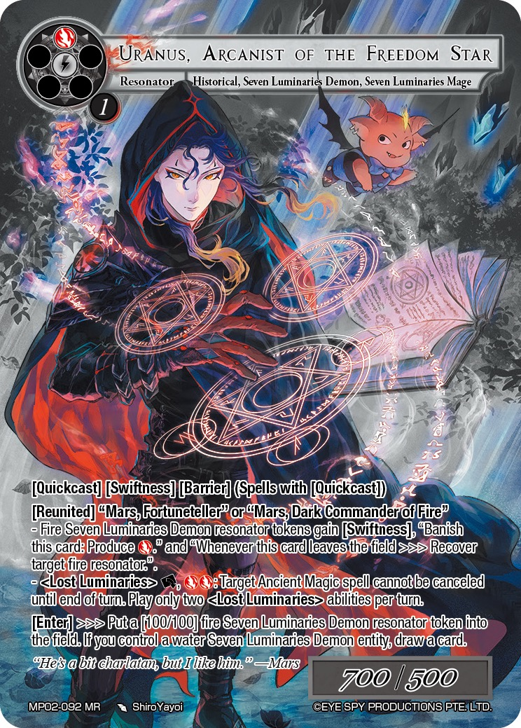 Uranus, Arcanist of the Freedom Star