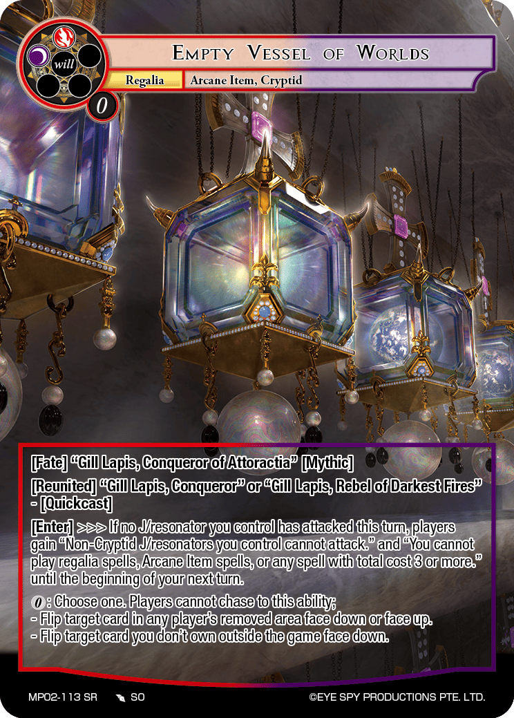 Empty Vessel of Worlds