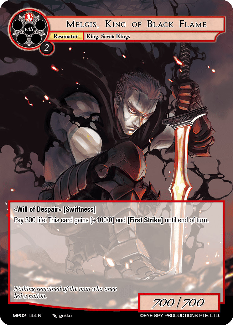 Melgis, King of Black Flame