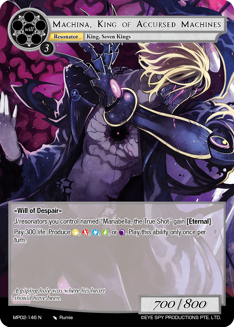 Machina, King of Accursed Machines