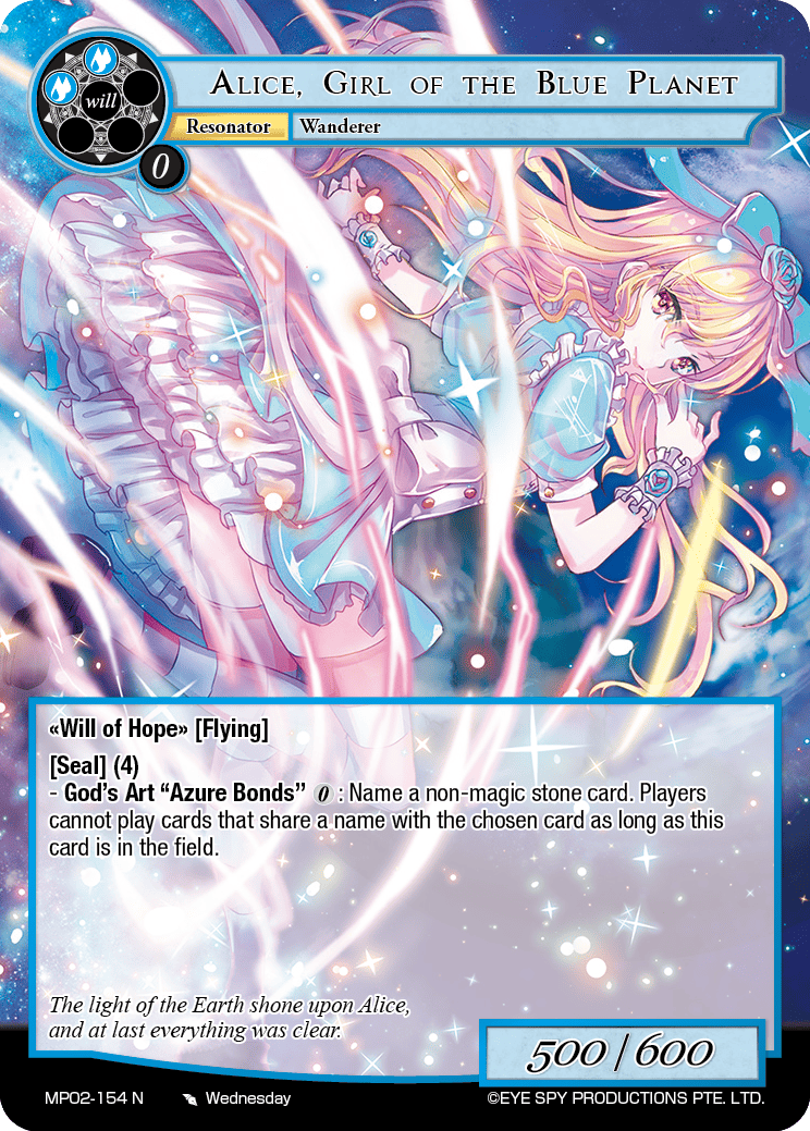 Alice, Girl of the Blue Planet