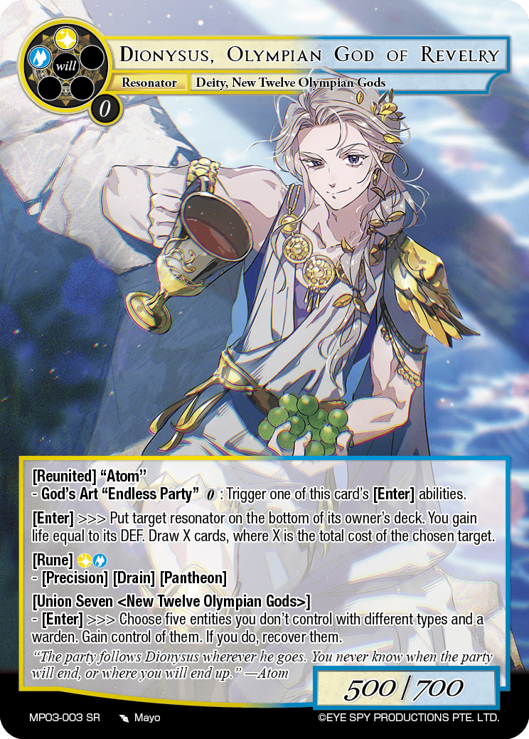 Dionysus, Olympian God of Revelry