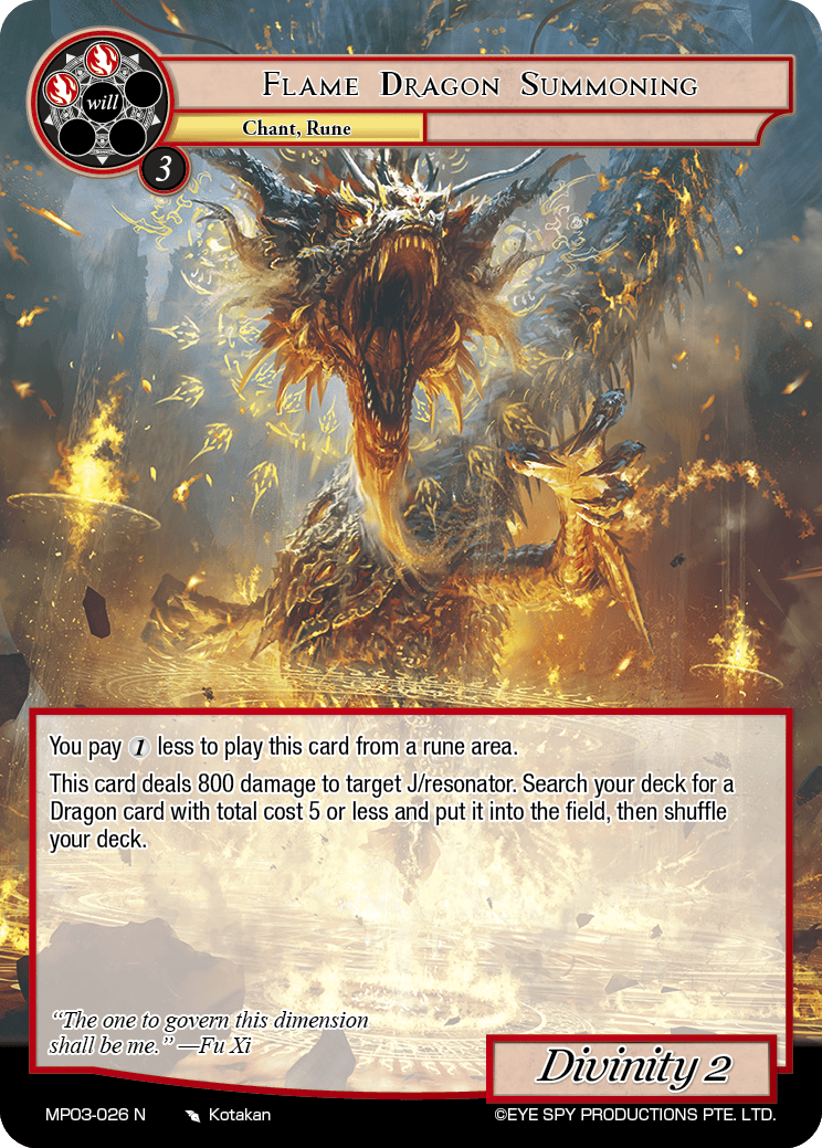 Flame Dragon Summoning